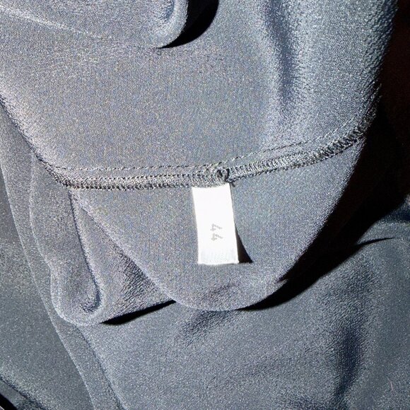 No 21 Numero Ventuno Black Knit 2 in 1 Sweater Dress w Pleat Trim - Picture 12 of 13